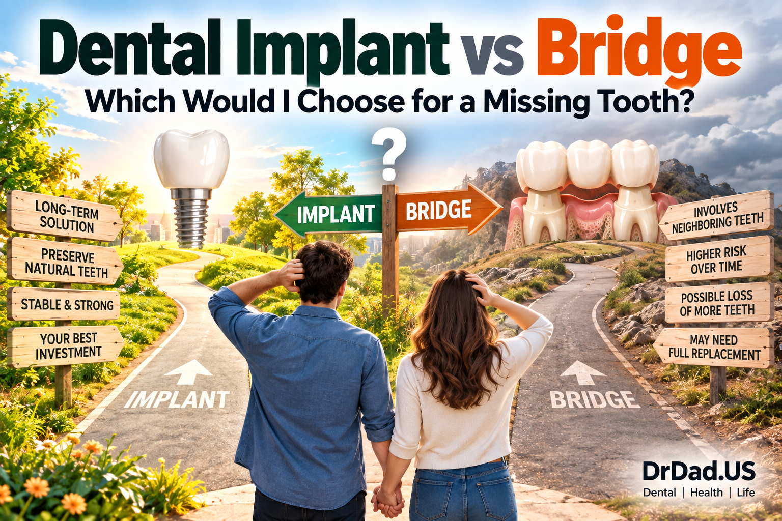 Dental Implant vs Bridge: Which Would I Choose for a Missing Tooth? – A Practicing Dentist Explains